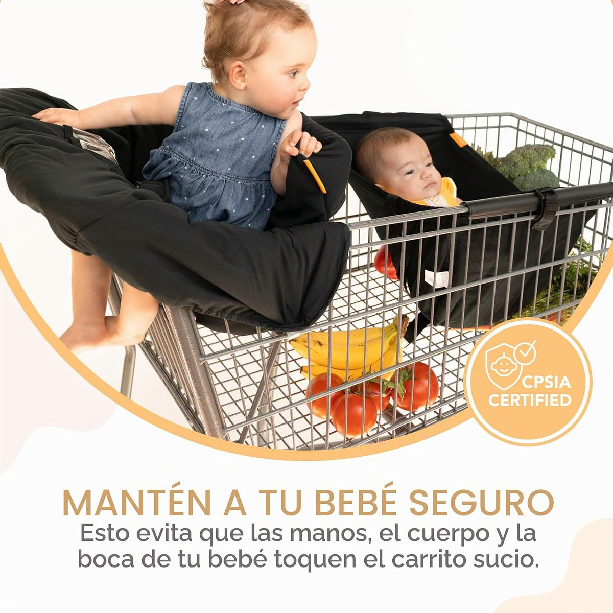 Binxy Baby Funda para silla alta 2 en 1 y funda para carrito de com...