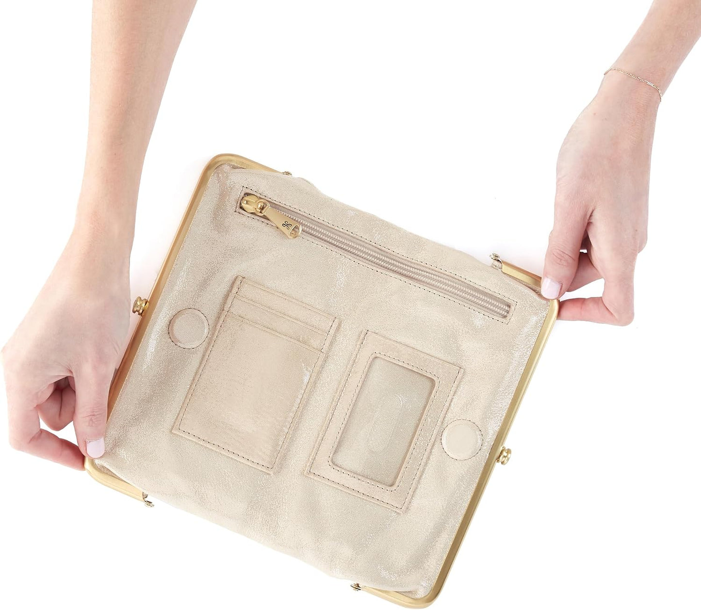 HOBO Cartera de mano de piel Lauren para mujer | Marco de inspiraci...