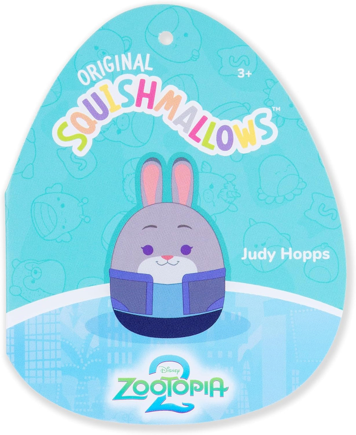 Squishmallows Peluche original de Disney Zootopia 2 Judy Hopps de 8...