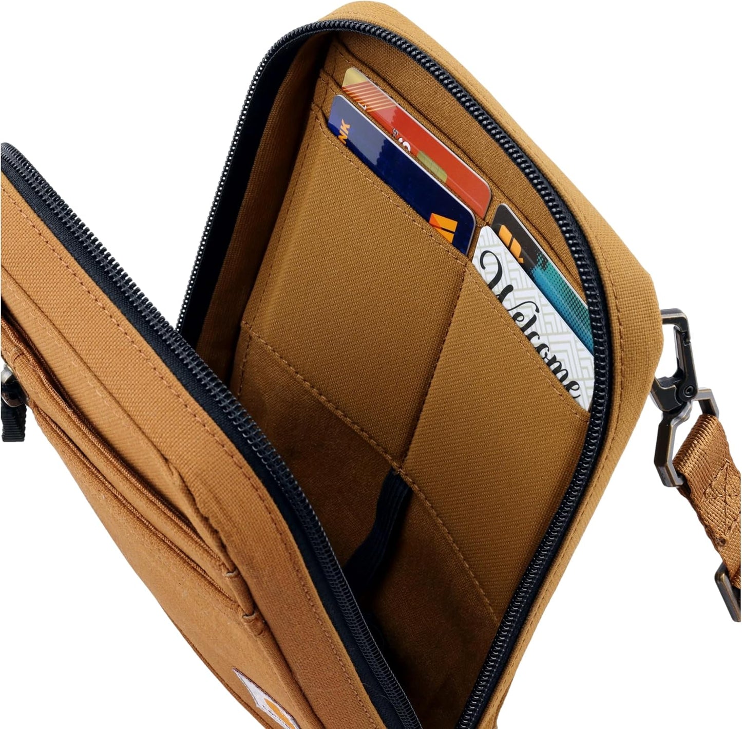 Carhartt Cartera cruzada de nailon 700D, perfecta para conciertos y...