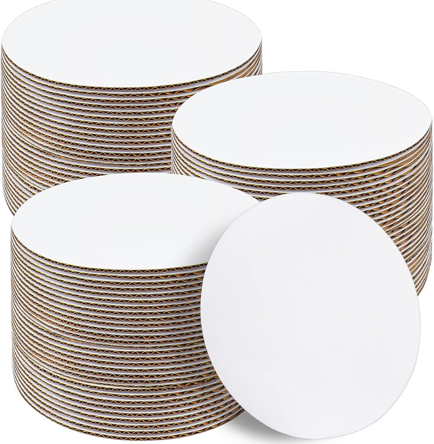 Sudaya Juego de 50 soportes para tartas, 50 soportes redondos para...