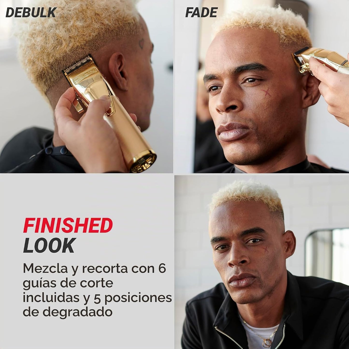 BaBylissPRO FX+ - Cortapelos profesionales para barba para hombres,...