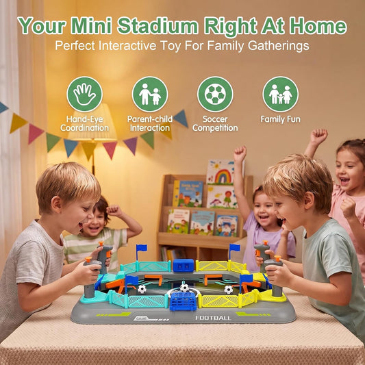 COUOMOXA Juego de mesa de fútbol para niños: mini juego de mesa de...