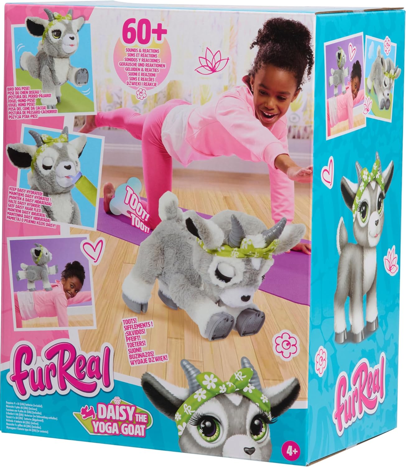 FurReal Daisy la Cabra de Yoga Juguetes Interactivos, Peluche Reali...