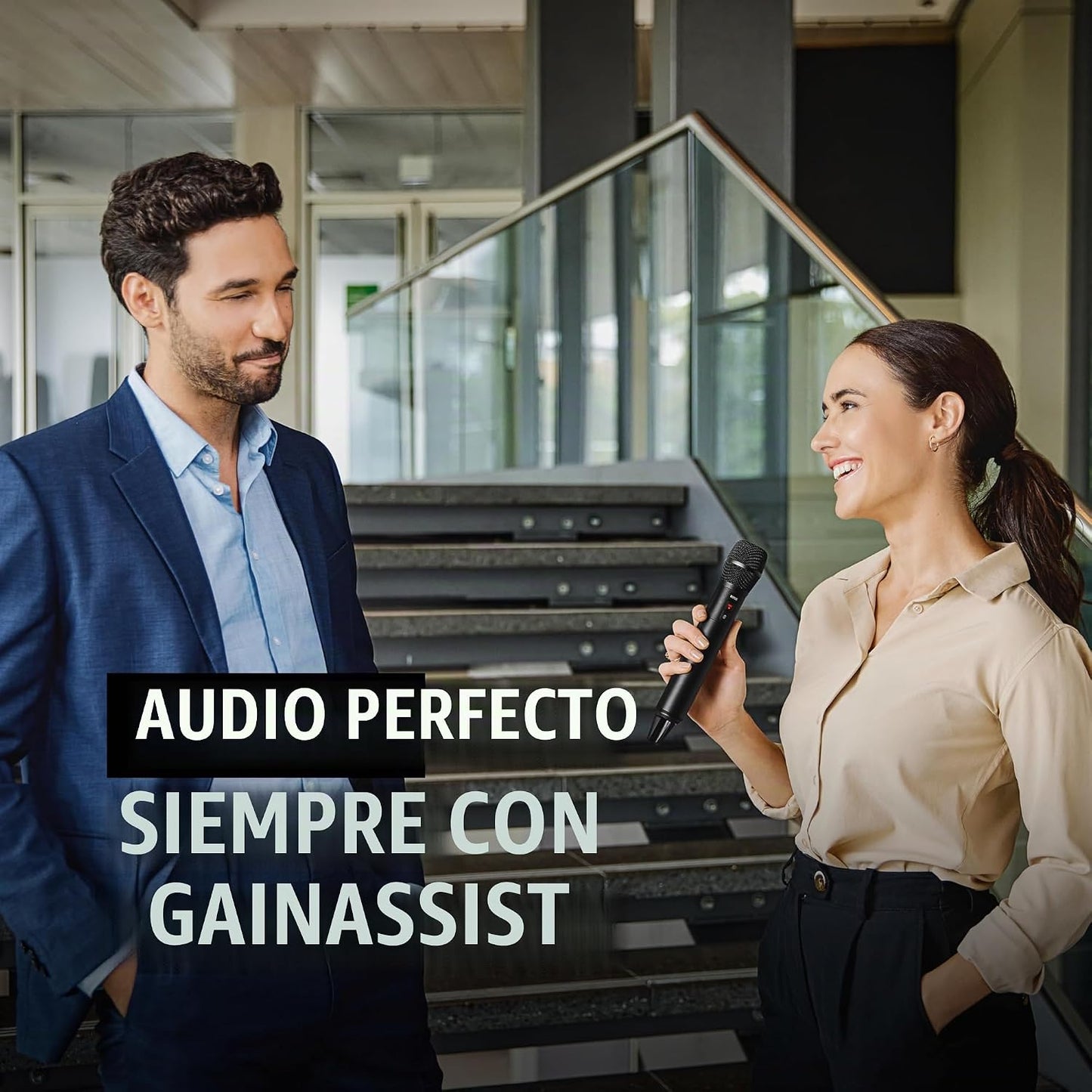 RØDE Interview PRO Micrófono de condensador de mano inalámbrico con...