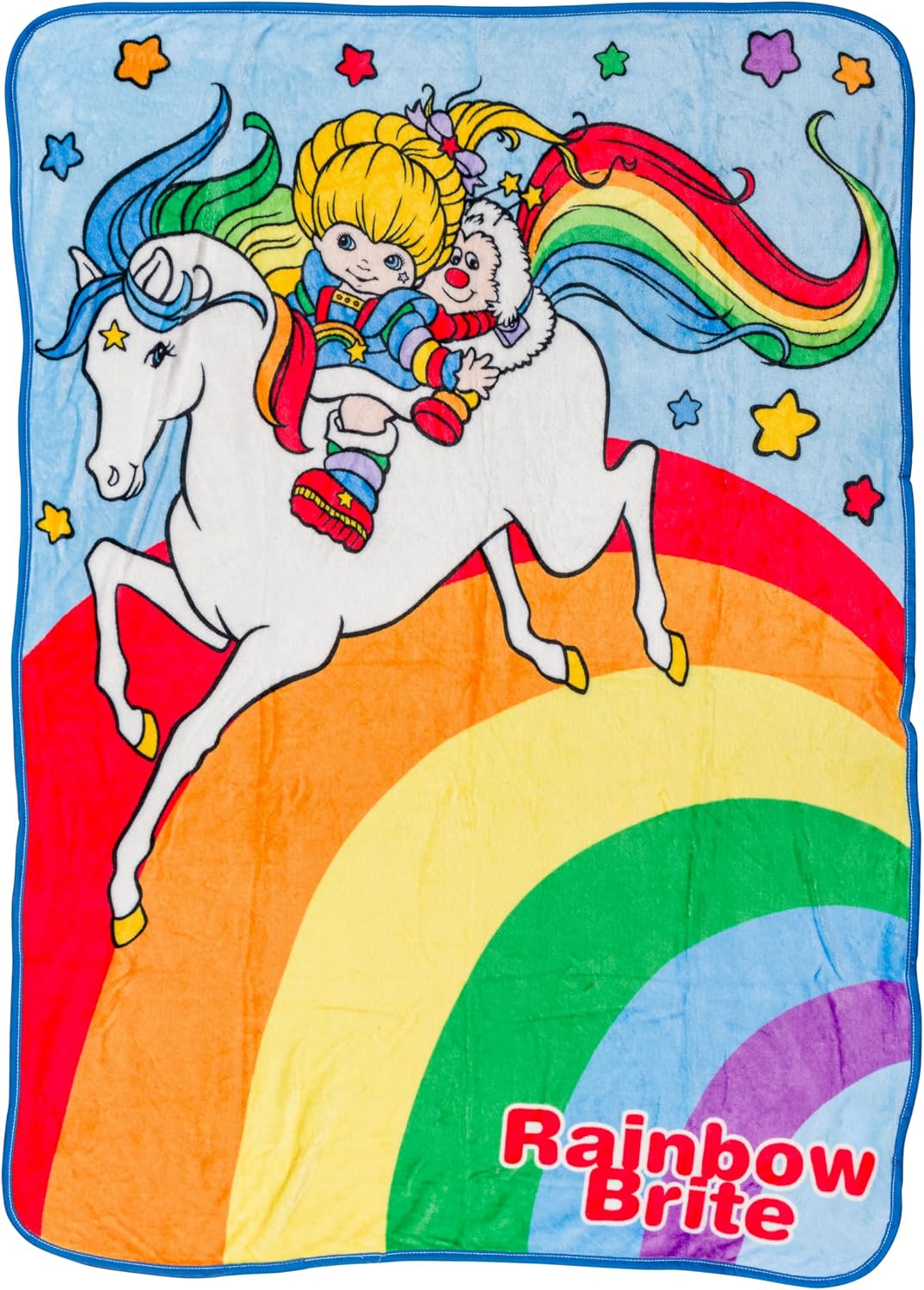 Silver Buffalo Rainbow Brite con Starlite y Twink - Manta de forro...