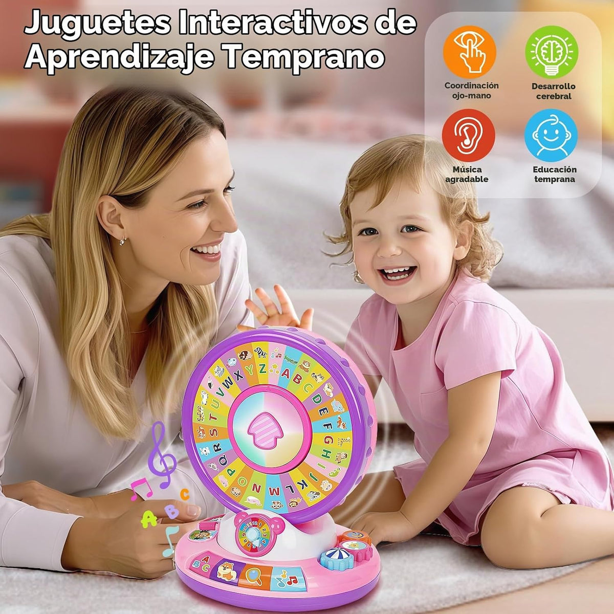 Juguetes de aprendizaje para niñas de 1 a 3 años, zoológico del alf...