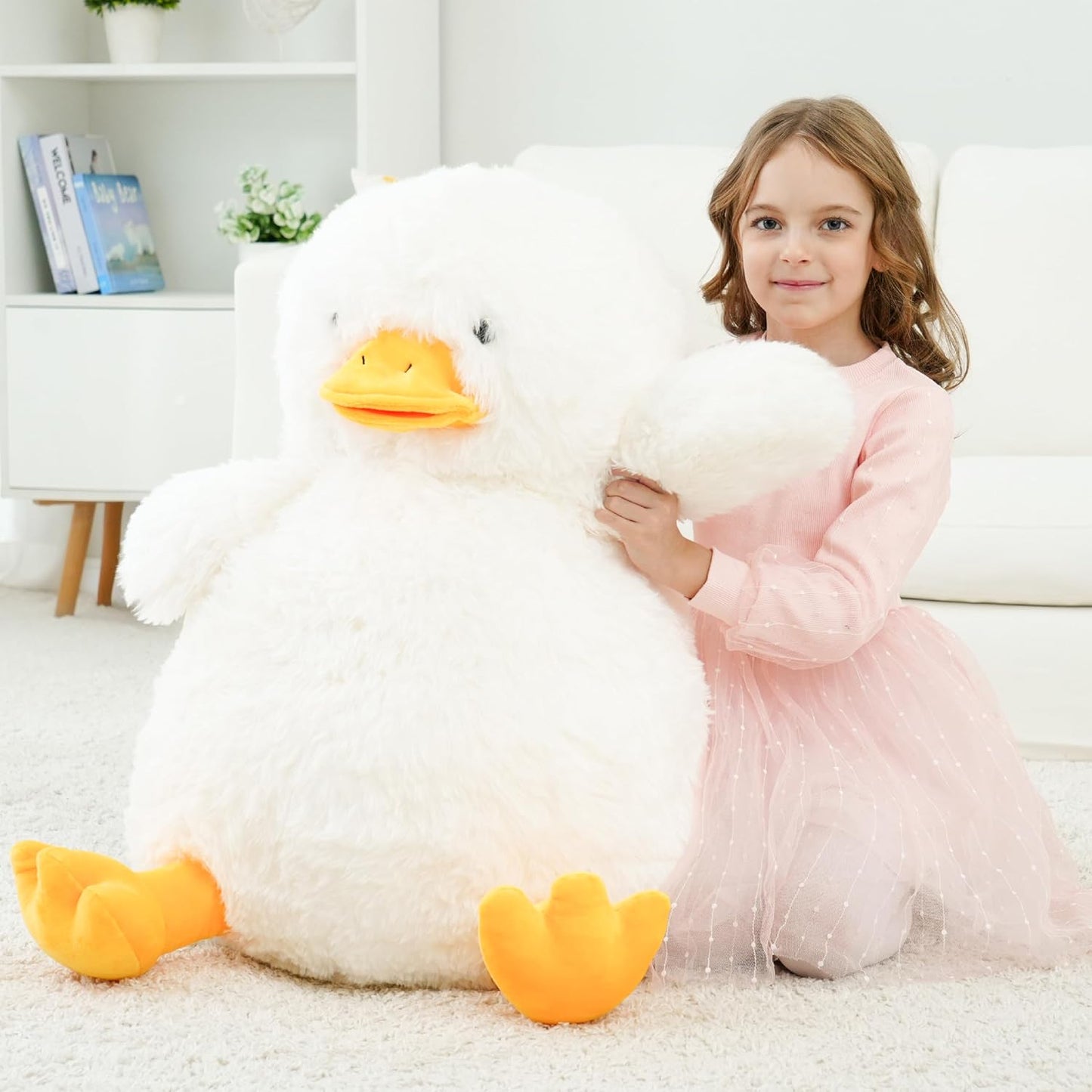 EEYQR Peluche de pato grande, animales de peluche de pato gigante,...