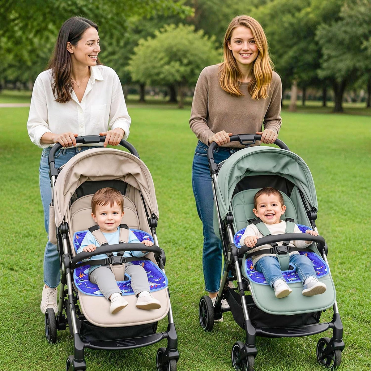 COOLBEBE Paquete de 2 protectores impermeables para asiento de coch...