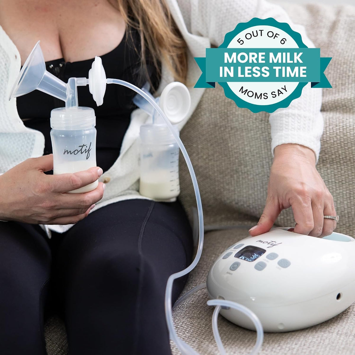 Motif Medical Luna Doble Bomba Eléctrica con Cable | Potente estimu...