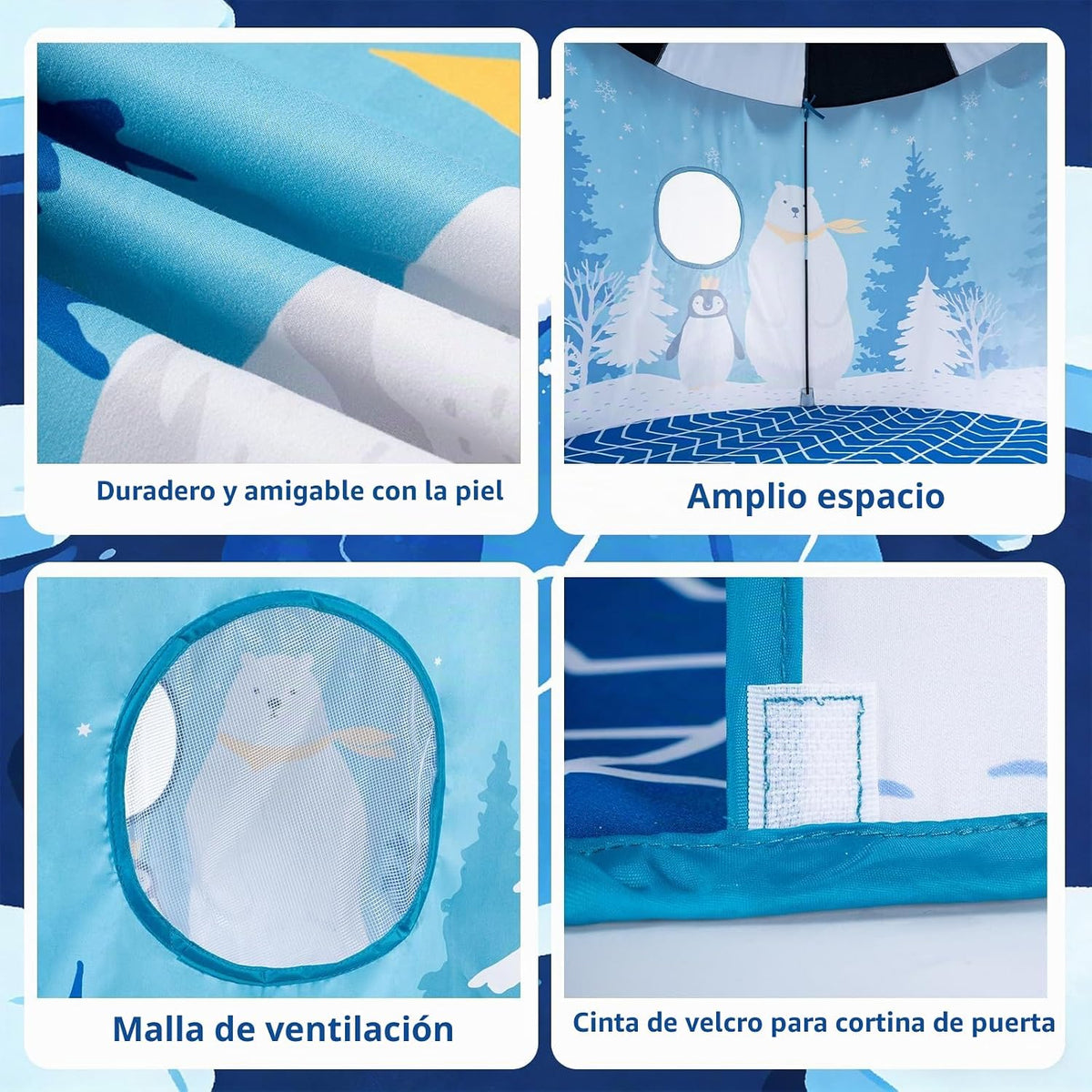 ROIWUIE Tienda de campaña para niños pequeños y niñas de 3 a 8 años...