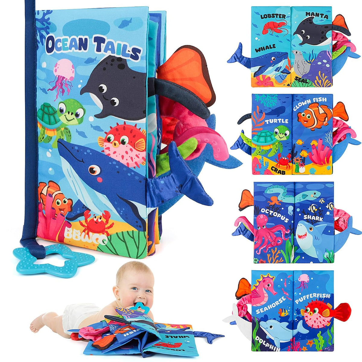 BBWOO Libro Blandito para Bebé - Juguete para Bebé - Regalo de Duch...