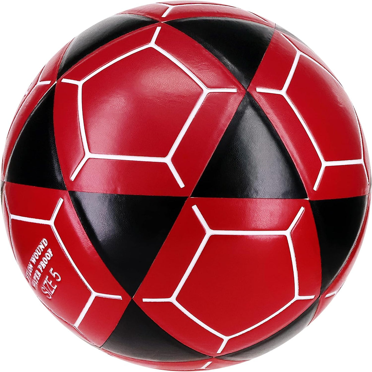 Mikasa FT5A-BKR-W Goal Master - Balón de fútbol, negro\/rojo, talla...