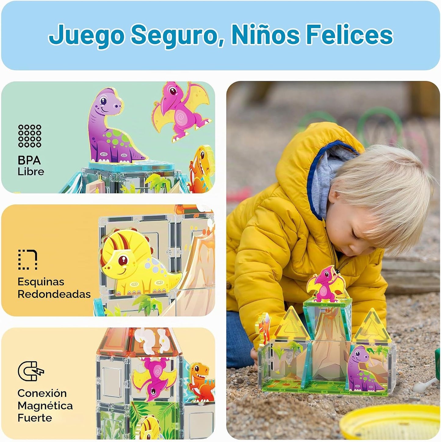 PicassoTiles - Juego de construcción de bloques magnéticos, temátic...