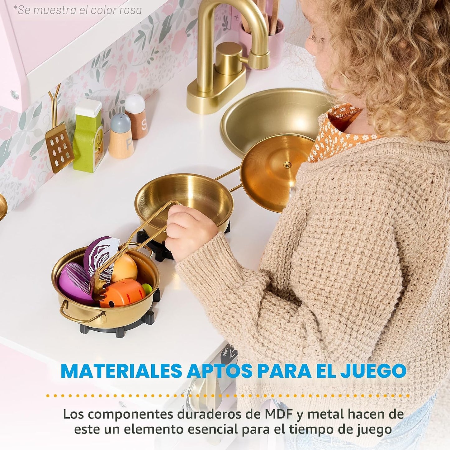 Best Choice Products - Juguetes de madera para niños de cocina de s...