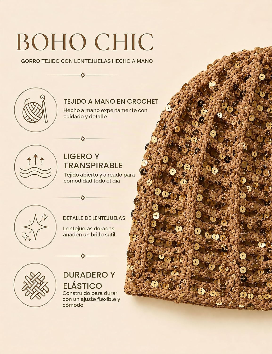 IcthyoStride Sombrero de fiesta para mujer, tocado de lentejuelas,...