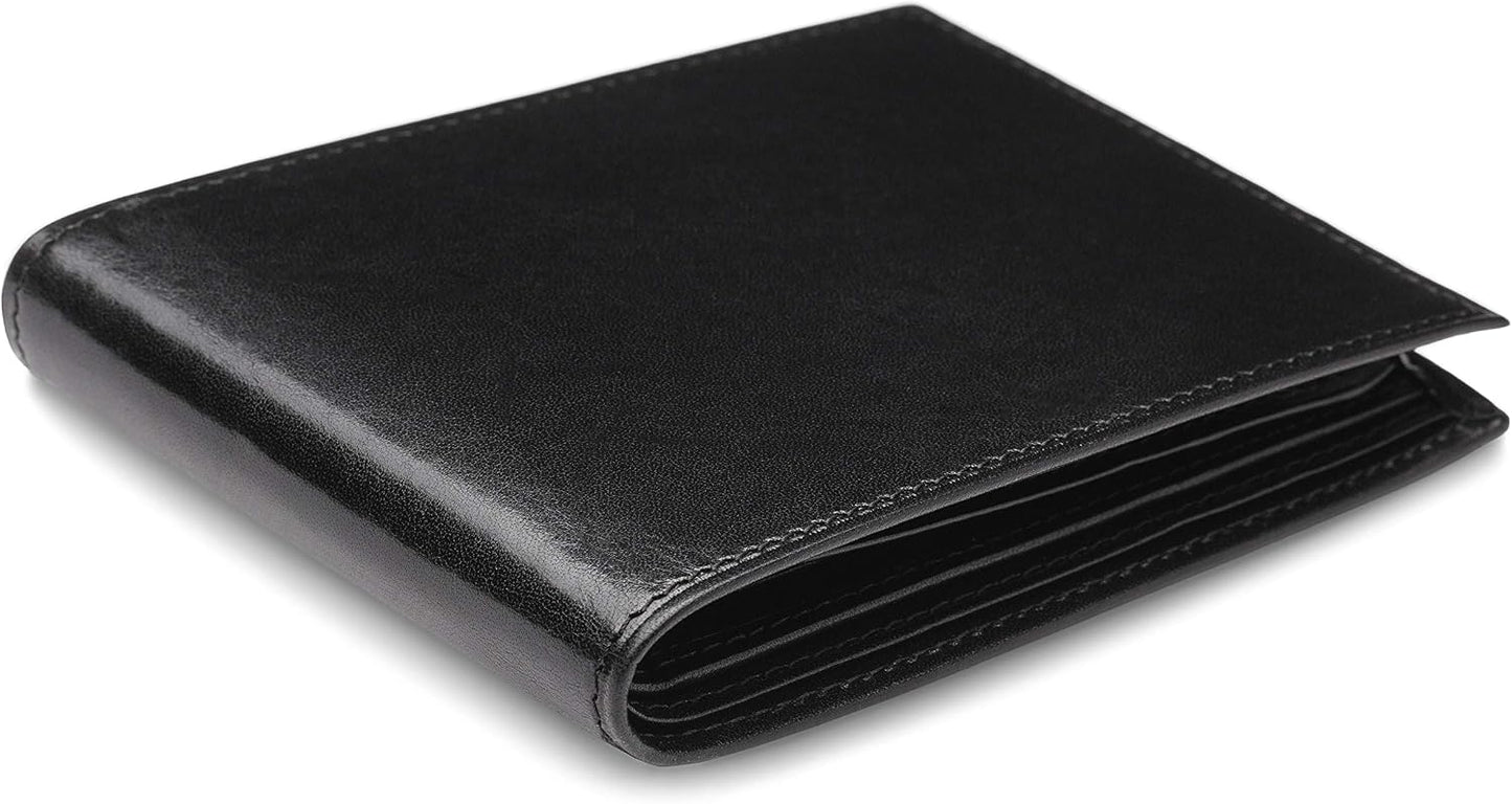 Bosca Bifold para hombre con tarjeta\/solapa de identificación, Neg...