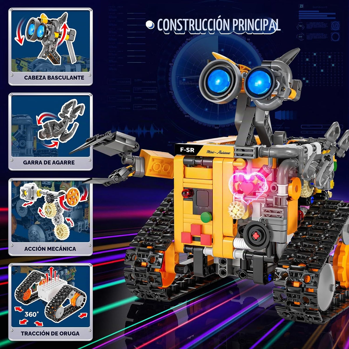 Kit de construcción de robot Demkia para niños y adultos, kit de ro...