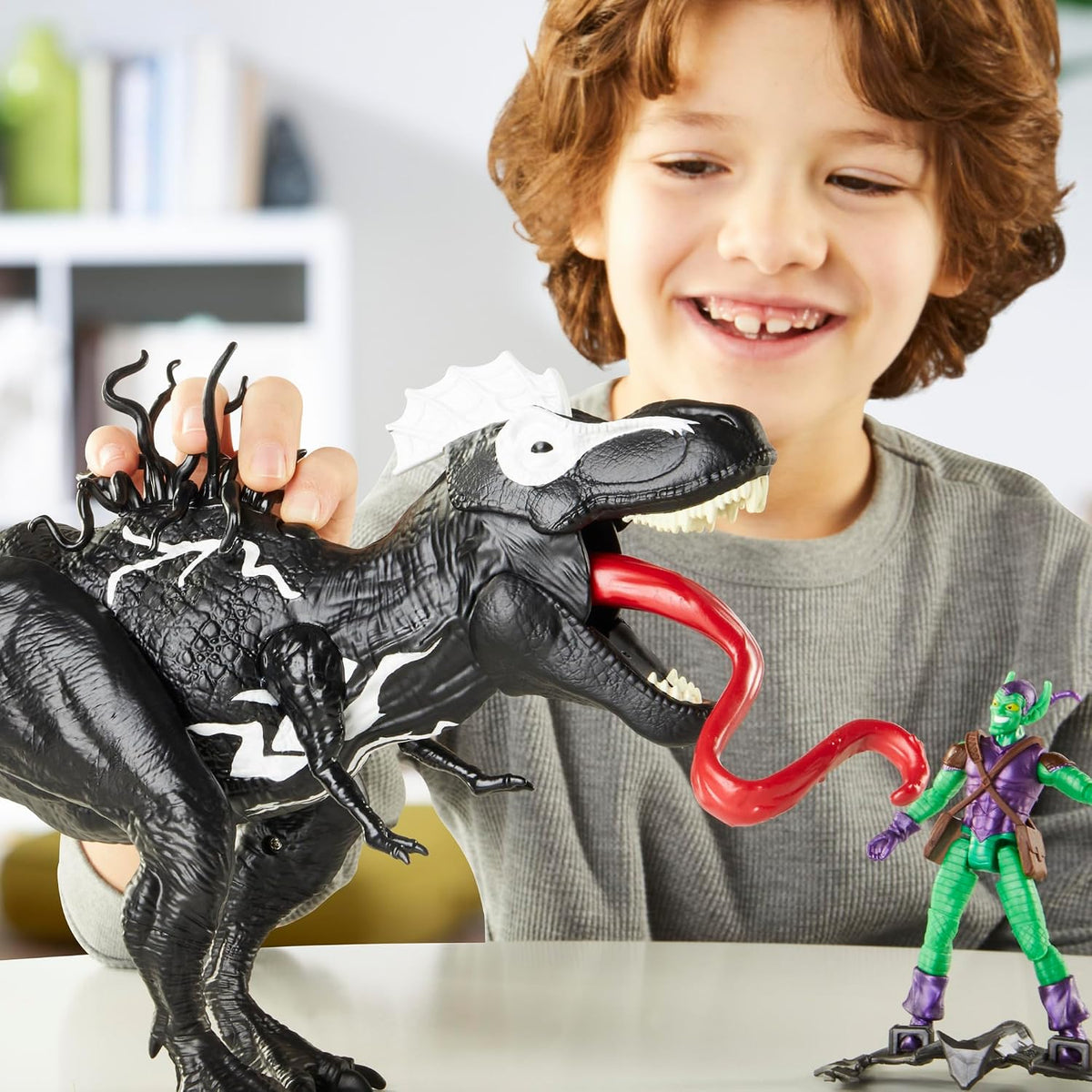 Spider-Man Marvel Mundo Épico de Acción VenomVersus Venomsaurus Rex...