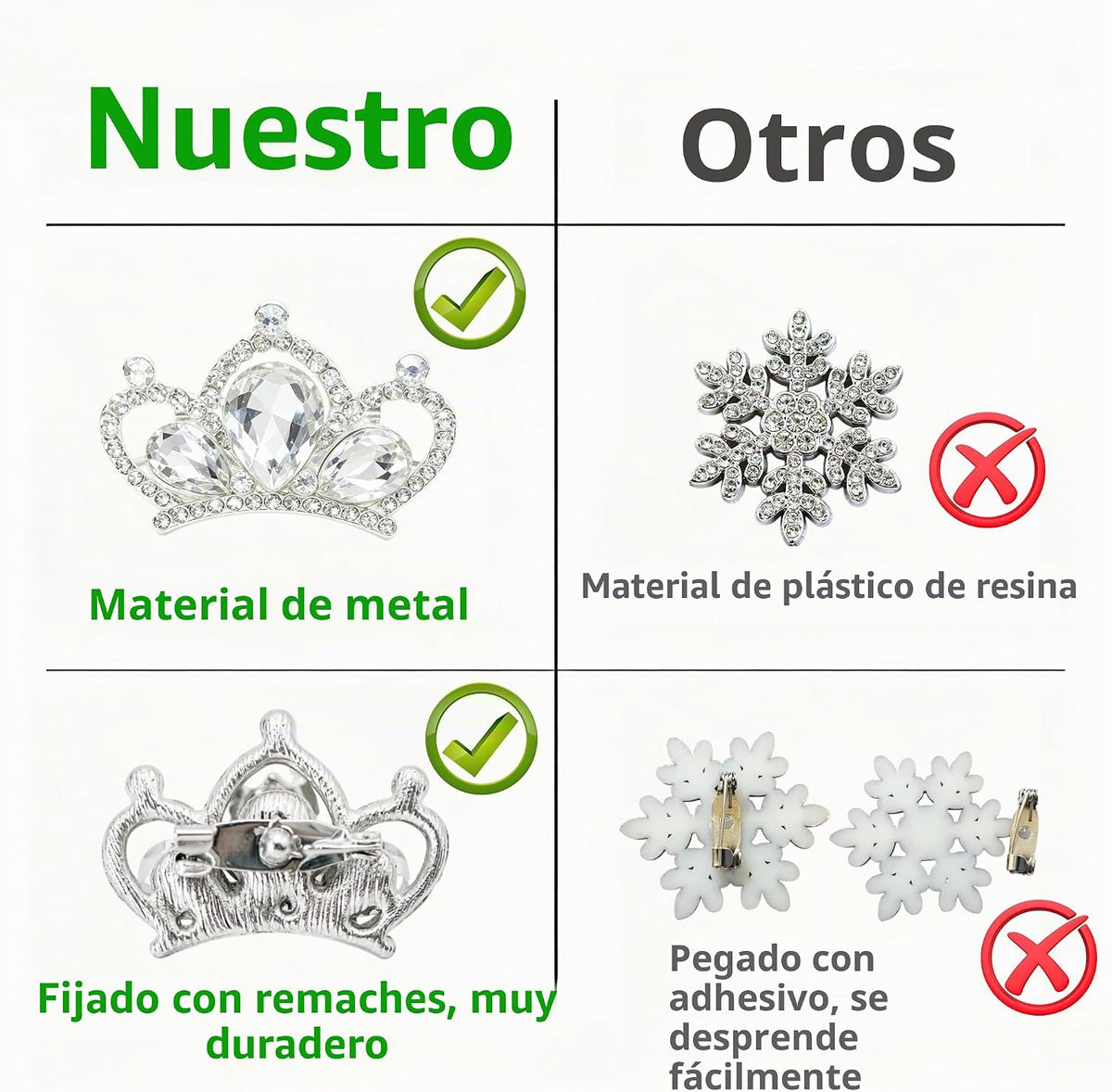 Kit de 72 dijes de calcetines de chatarra, broches y alfileres dora...
