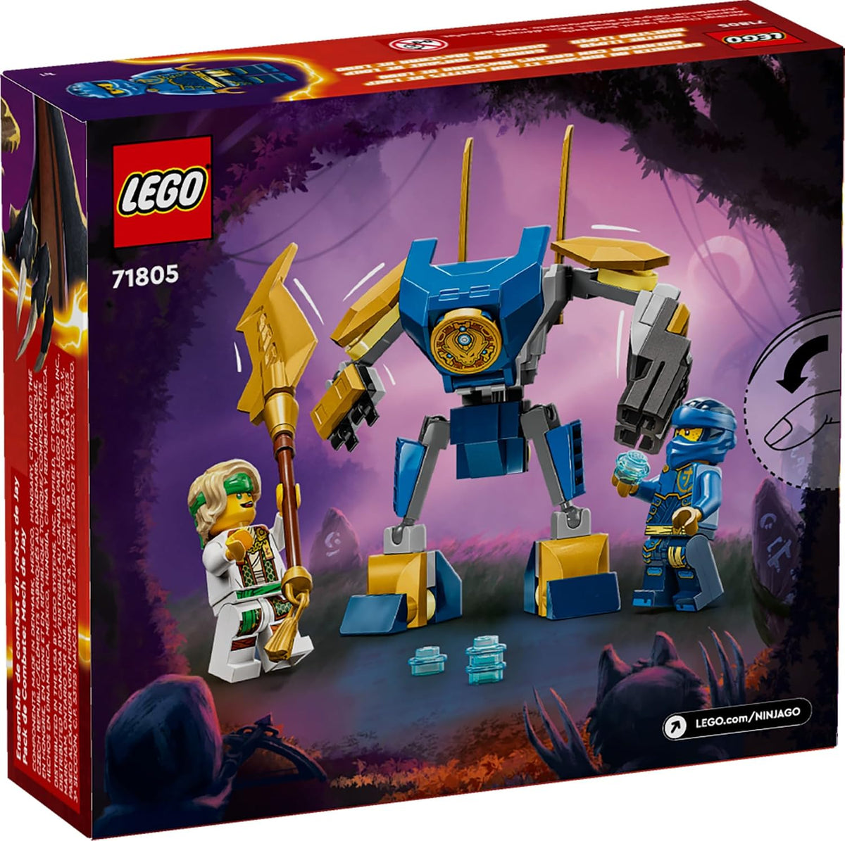 Paquete de aventura de juguete de batalla de mecha de Jay de LEGO N...