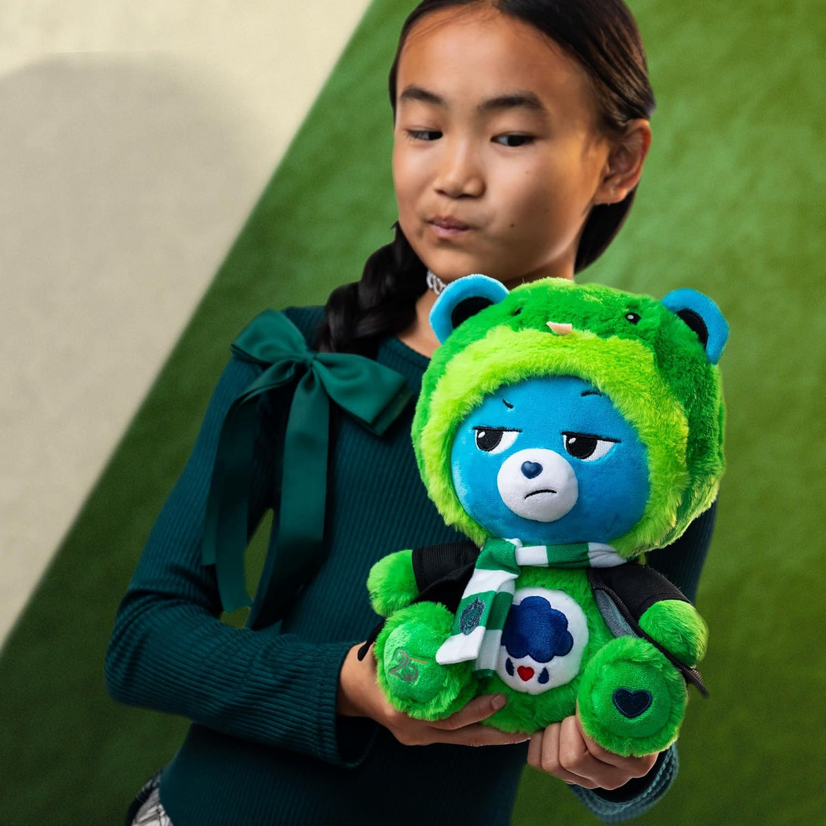 Harry Potter x Care Bears - Slytherin House Grumpy Bear - Peluche d...