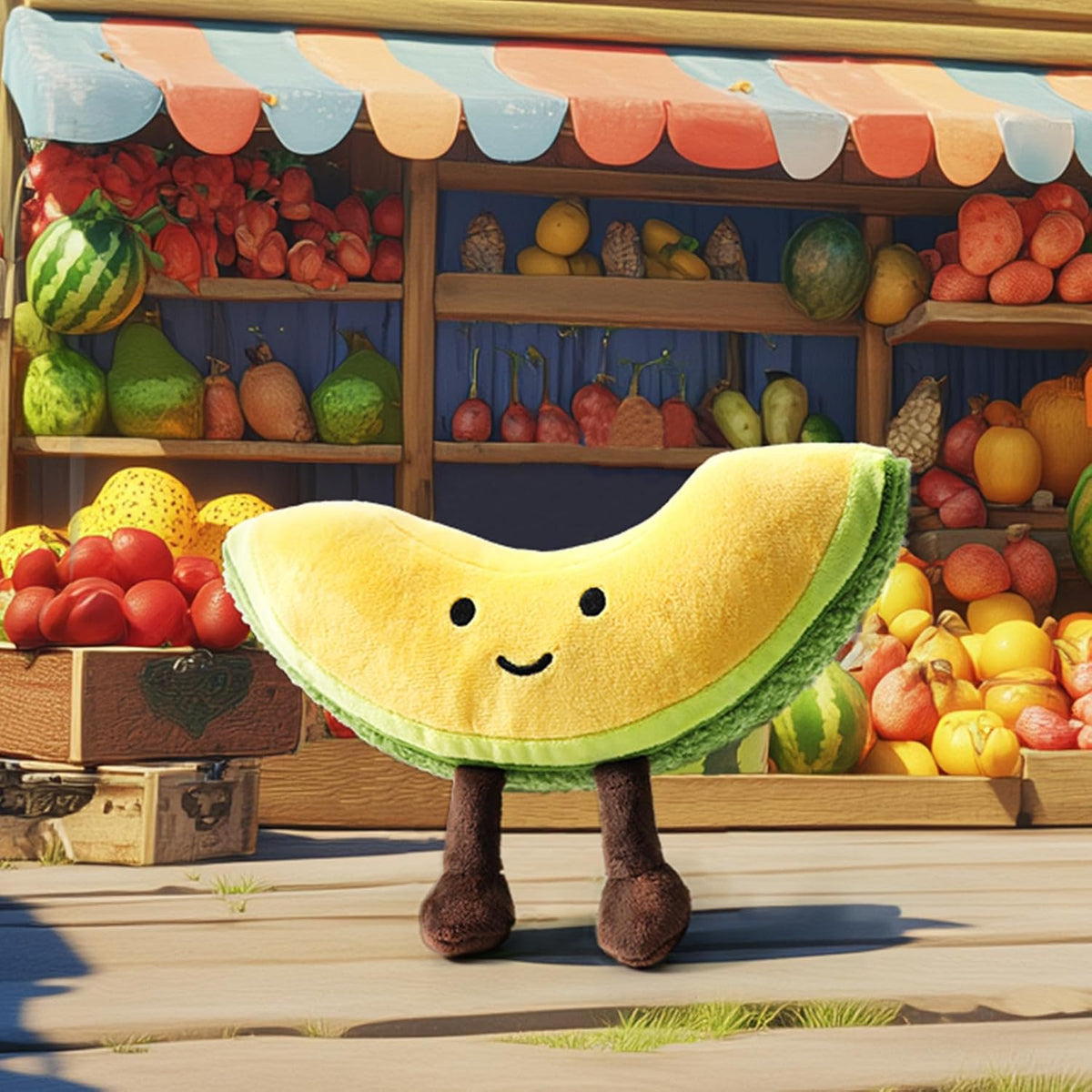 RECUR Hami Melón Animales de Peluche, Peluche de Melón Suave, Peluc...