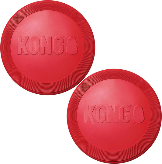 KONG Flyer, disco volador de goma natural, para perros pequeños (pa...