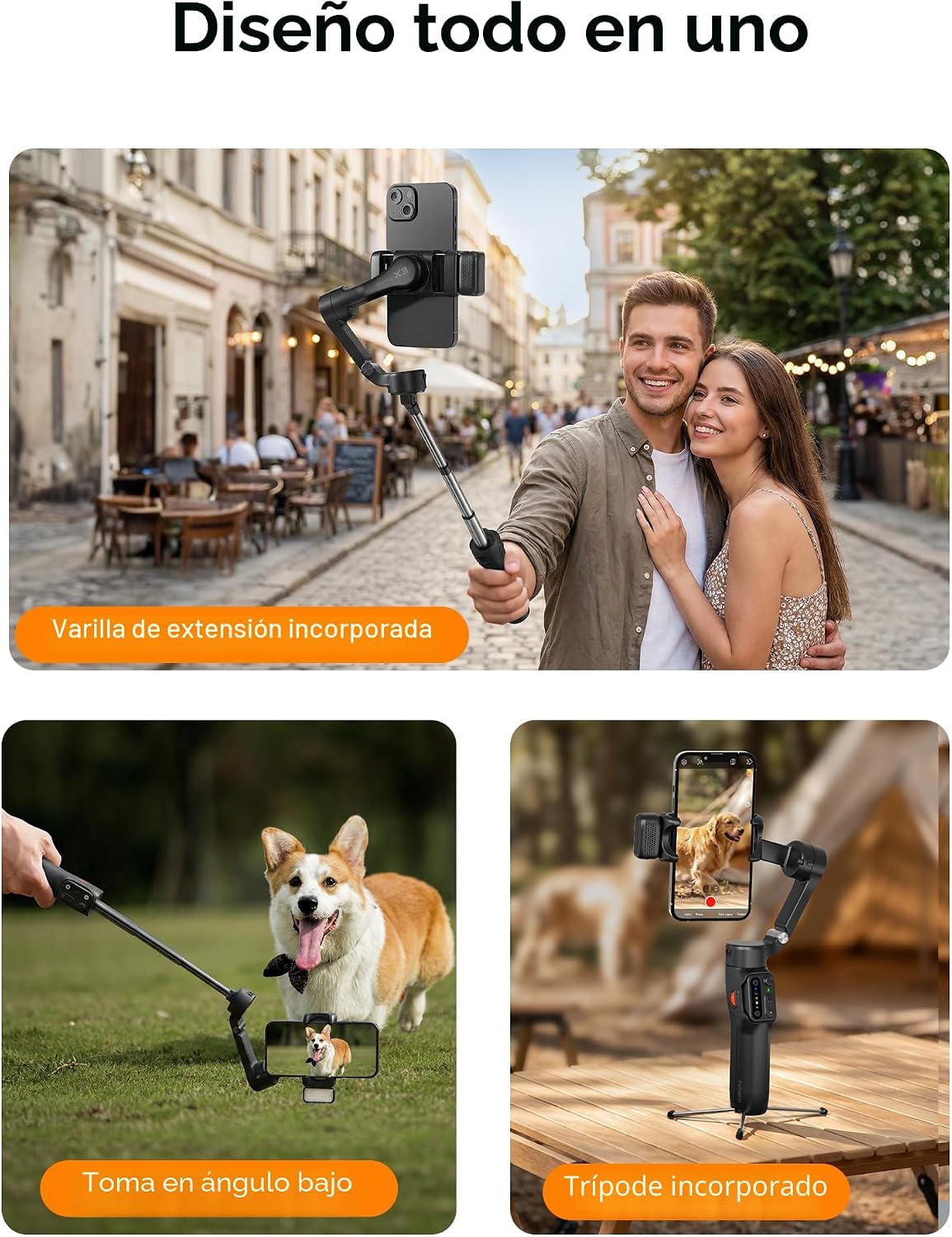 hohem iSteady X3 - Estabilizador de cardán mejorado para iPhone con...