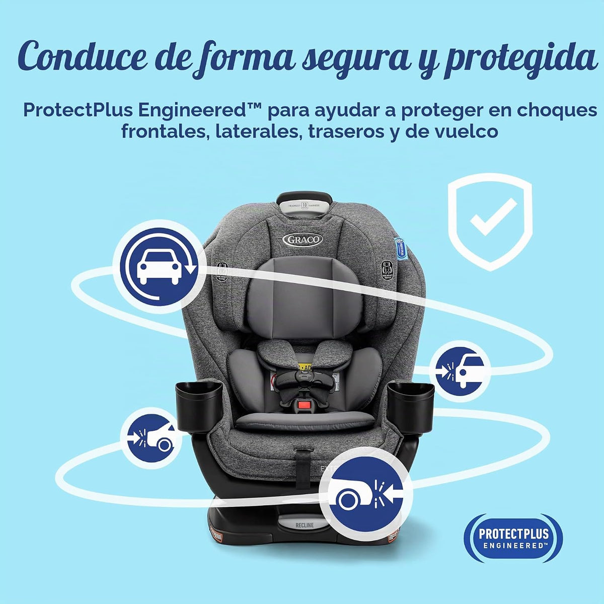 Graco Extend2Fit - Asiento convertible 3 en 1 para automóvil, 3 mod...