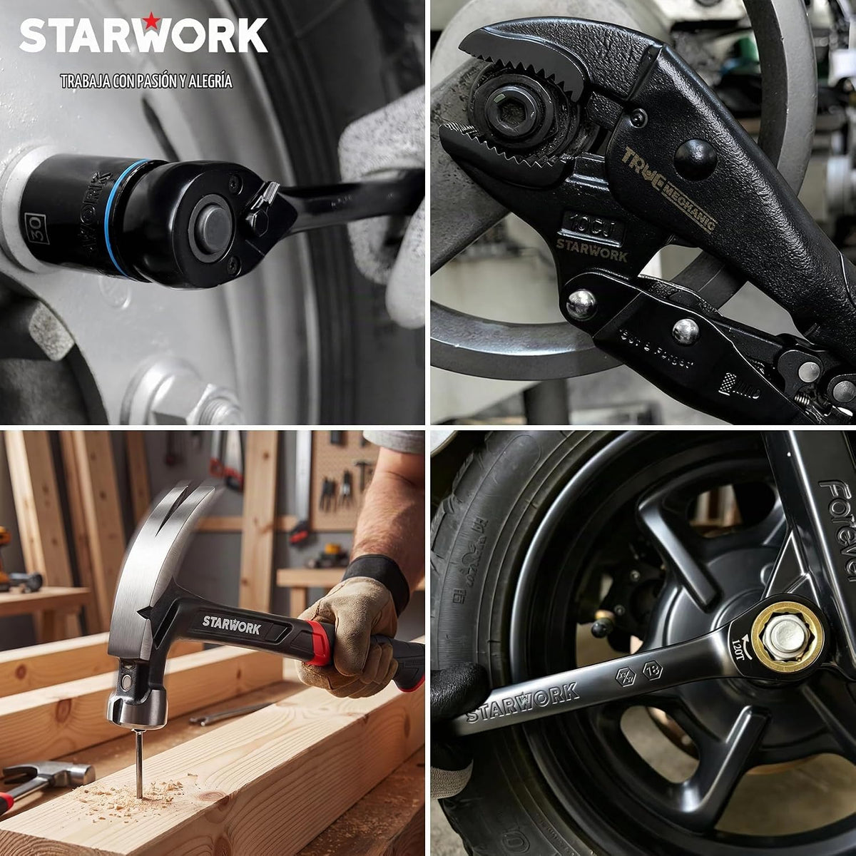 STARWORK TRUE MECHANIC - Juego de herramientas mecánicas de 306 pie...