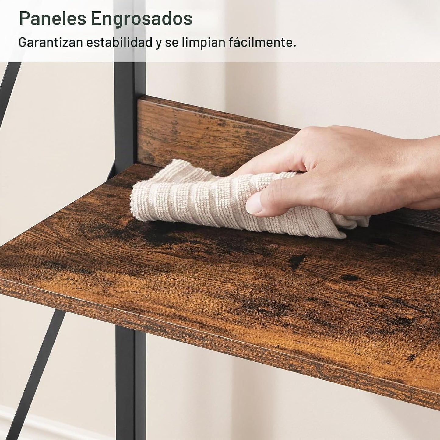 HOOBRO Estantería de escalera, estantería de 4 niveles, estantería...