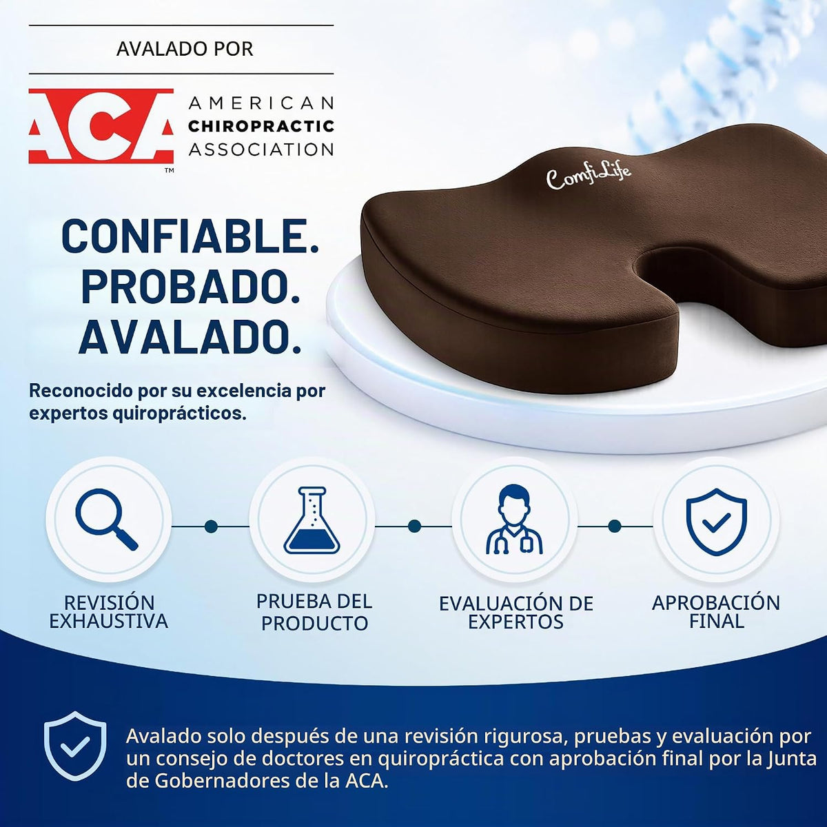 ComfiLife - Cojín prémium de gel y espuma viscoelástica para silla...