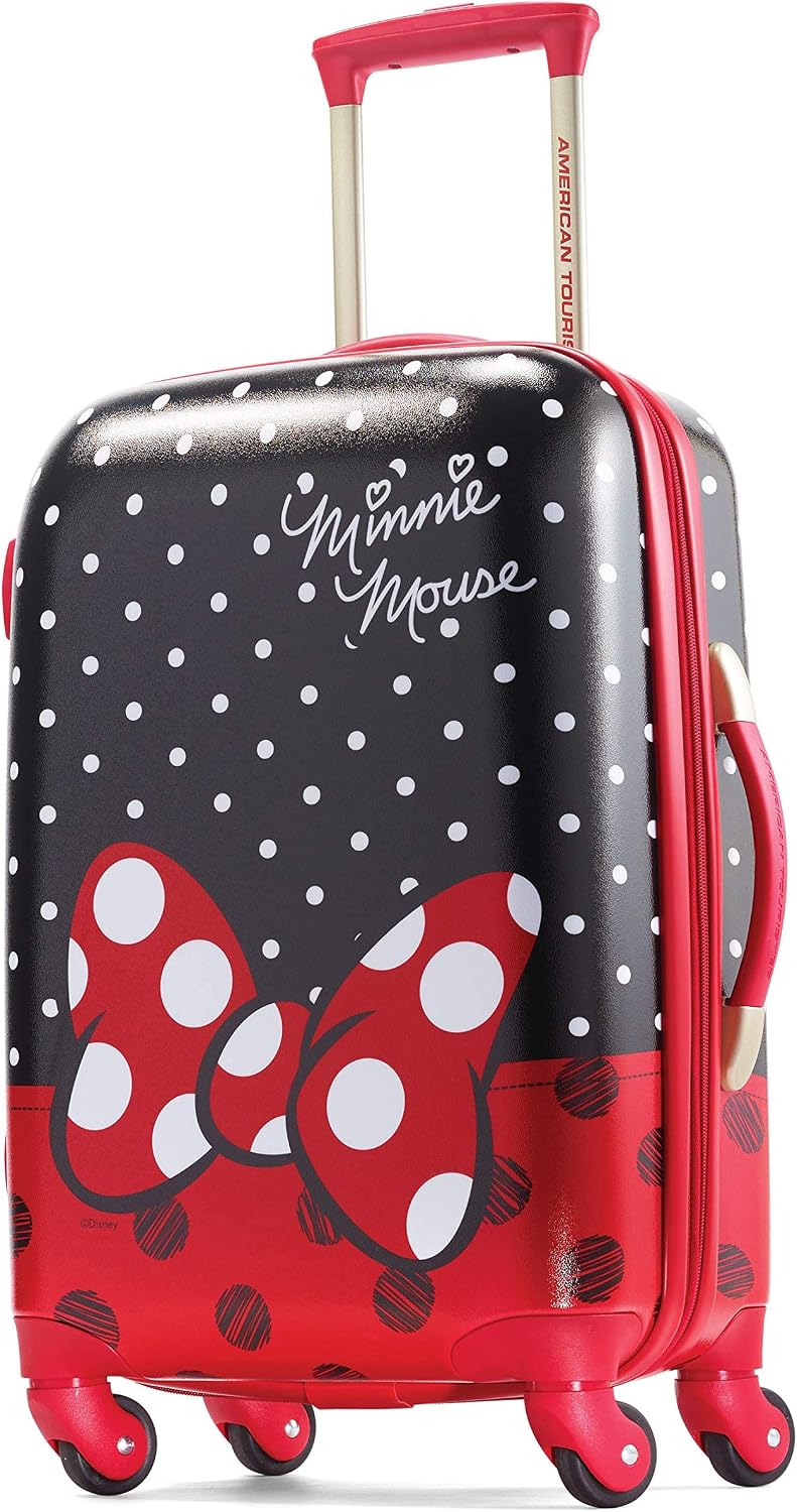 American Tourister Disney Minnie Mouse moño rojo, valija rígida con...