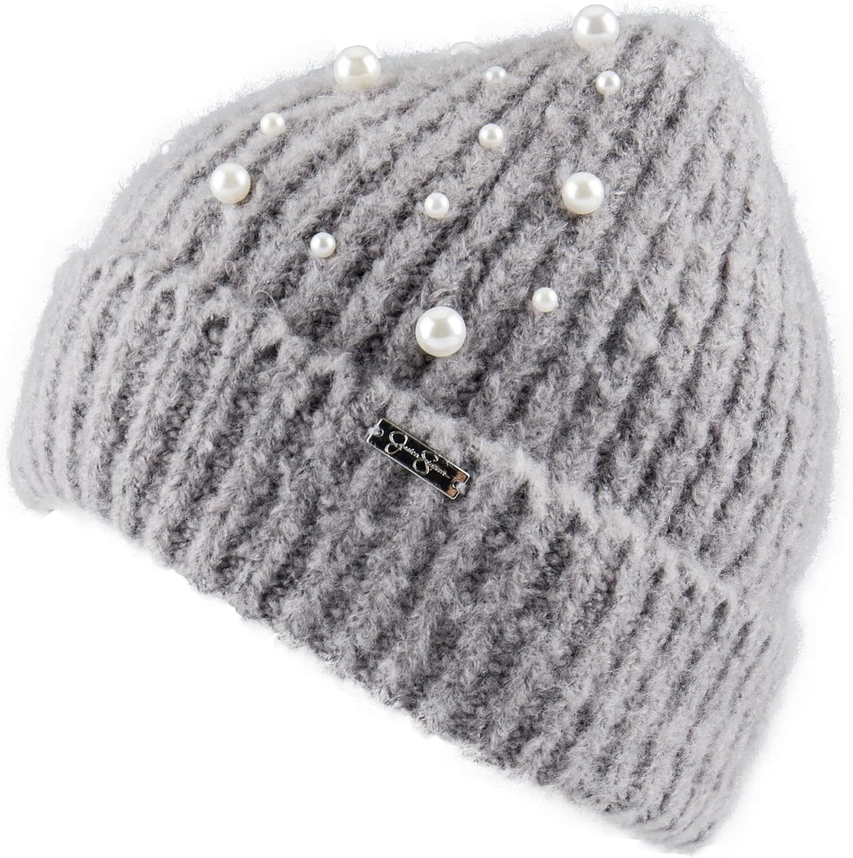 Jessica Simpson Gorro de punto cálido y acogedor para mujer