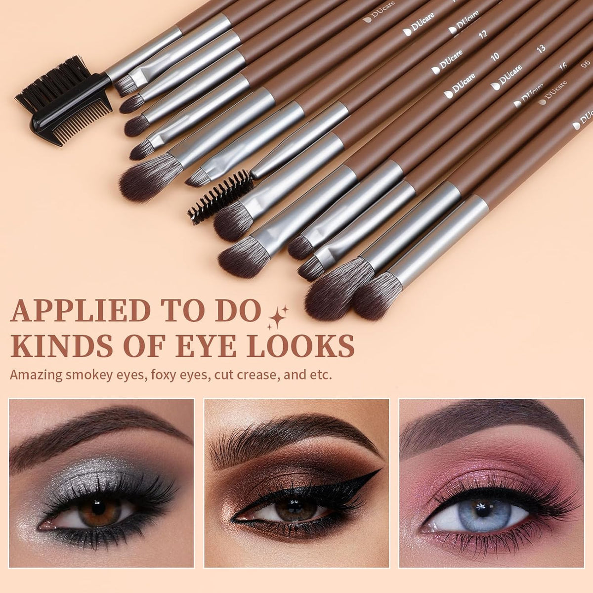 DUcare Juego de 22 brochas de maquillaje profesionales profesionale...