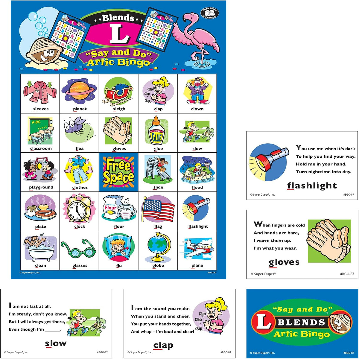 Super Duper Publications | Juego de sonidos Say and Do® Artic Bingo...