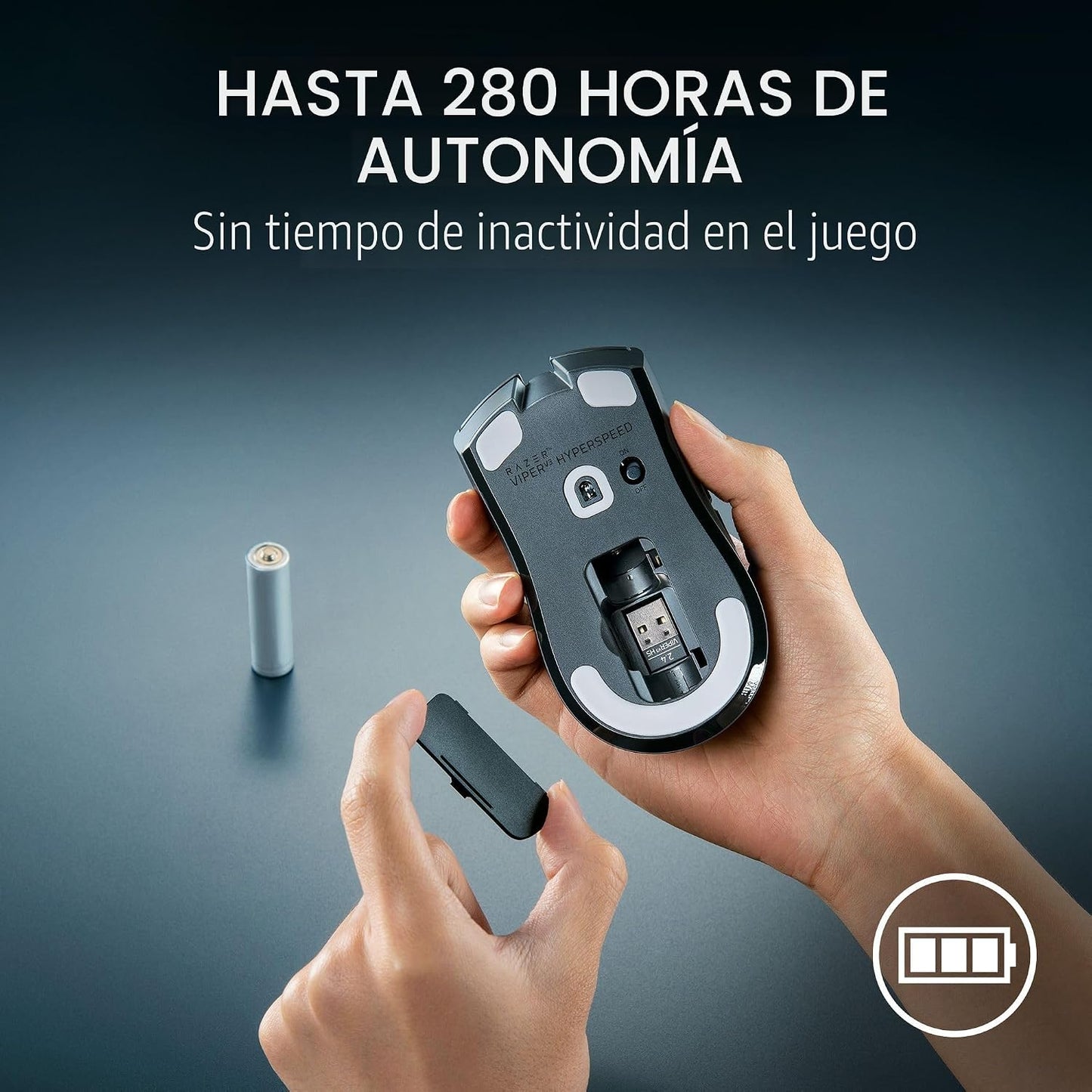 Razer Viper V3 HyperSpeed - Ratón inalámbrico para juegos para PC,...