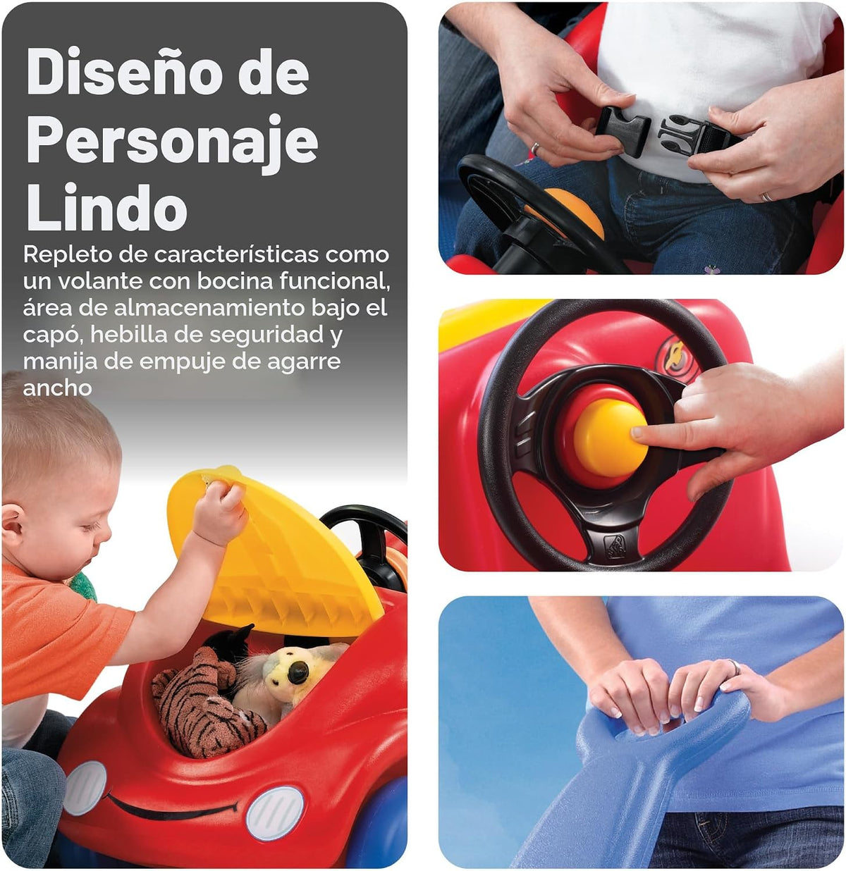 Correpasillos para niños en color rojo, de Step2