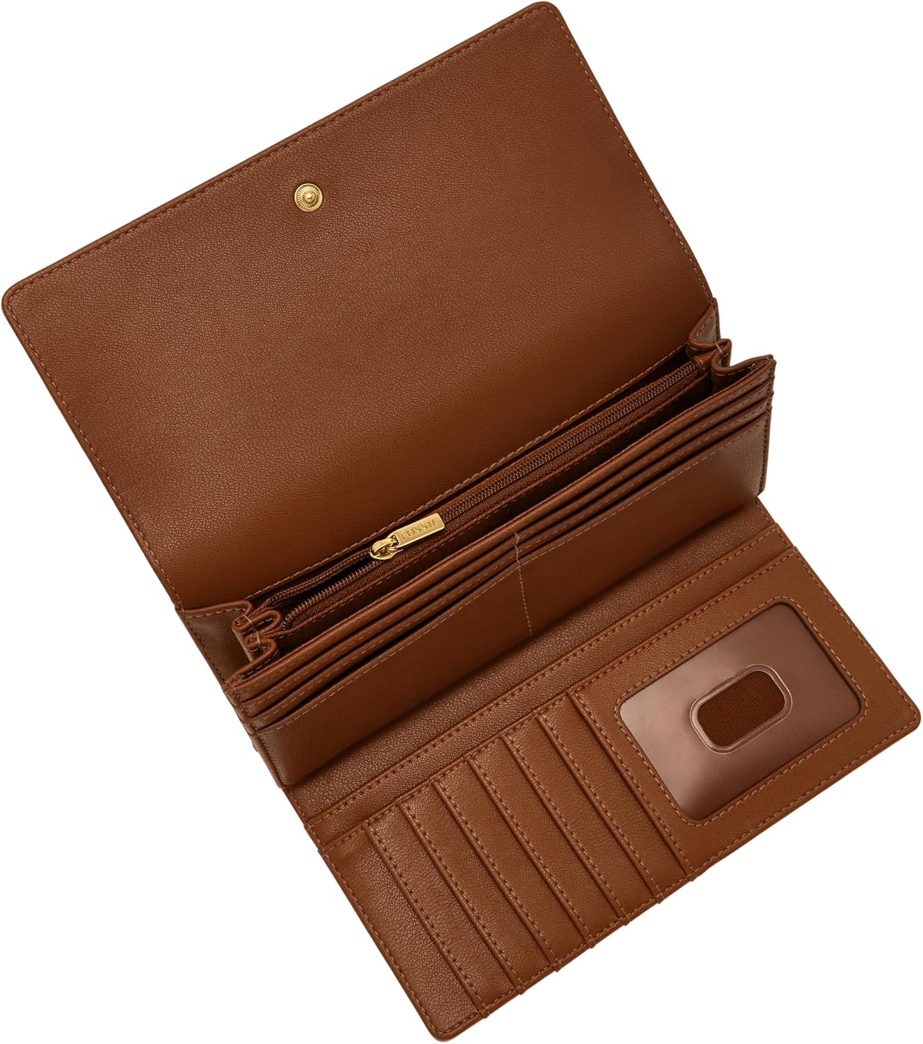 Fossil Cartera Logan de piel con bloqueo RFID para mujer