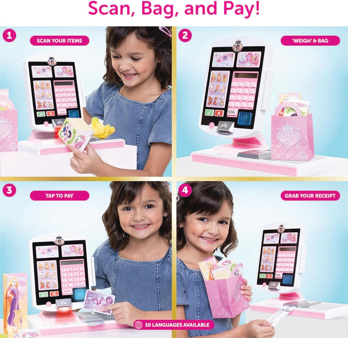 Disney Princess Style Collection - Juego de registro de comestibles...