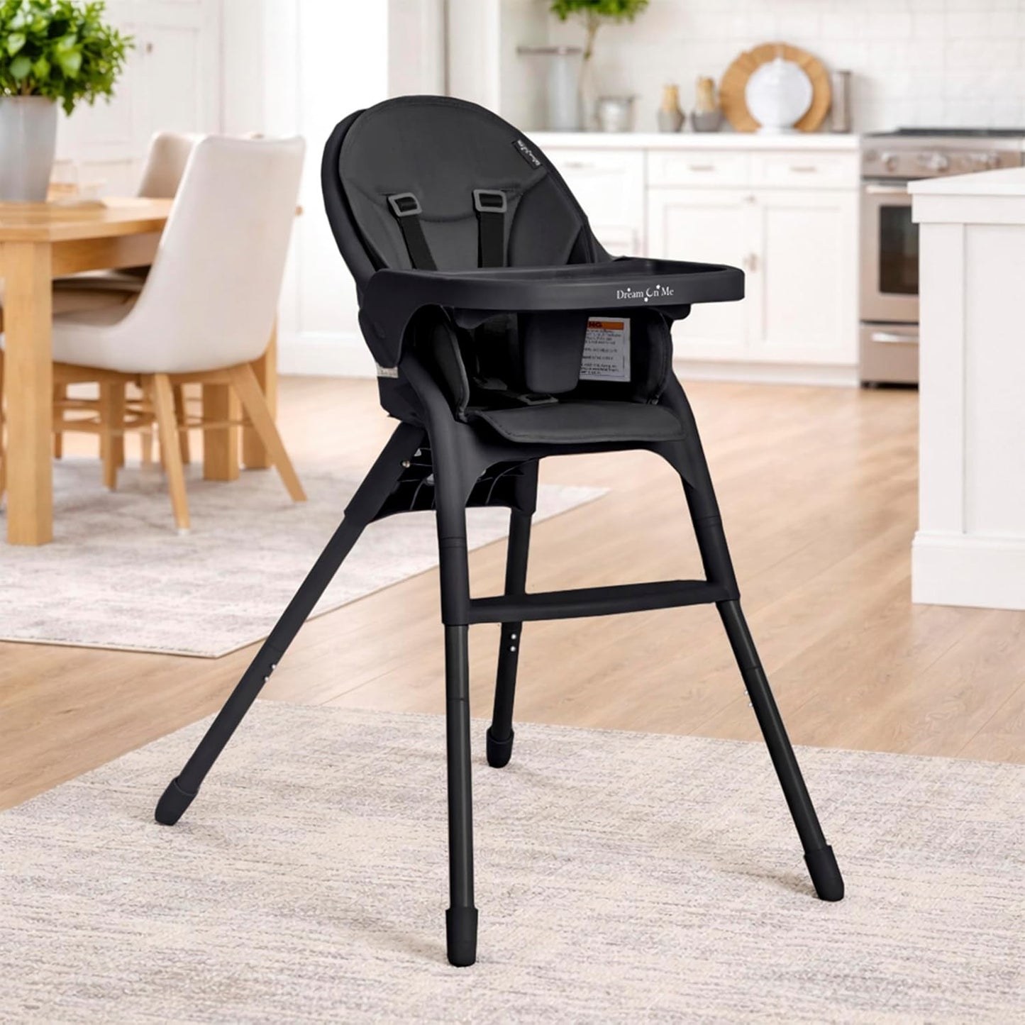 Dream On Me Chomper Champ - Trona 2 en 1 en negro