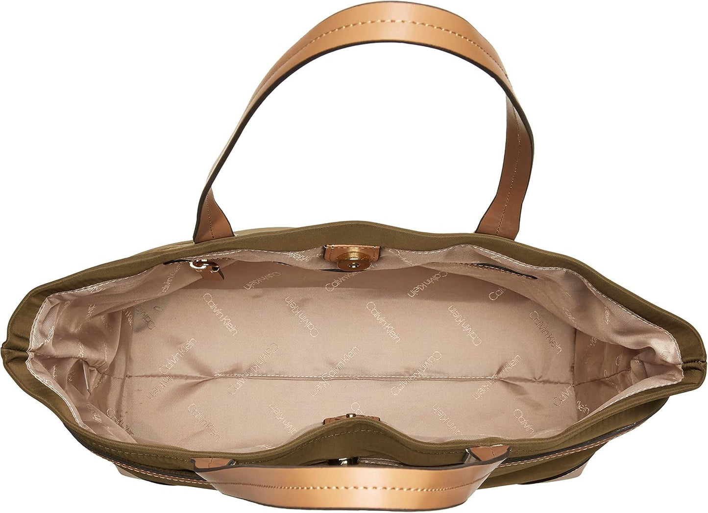 Calvin Klein Teodora - Bolsa de nailon con cremallera frontal