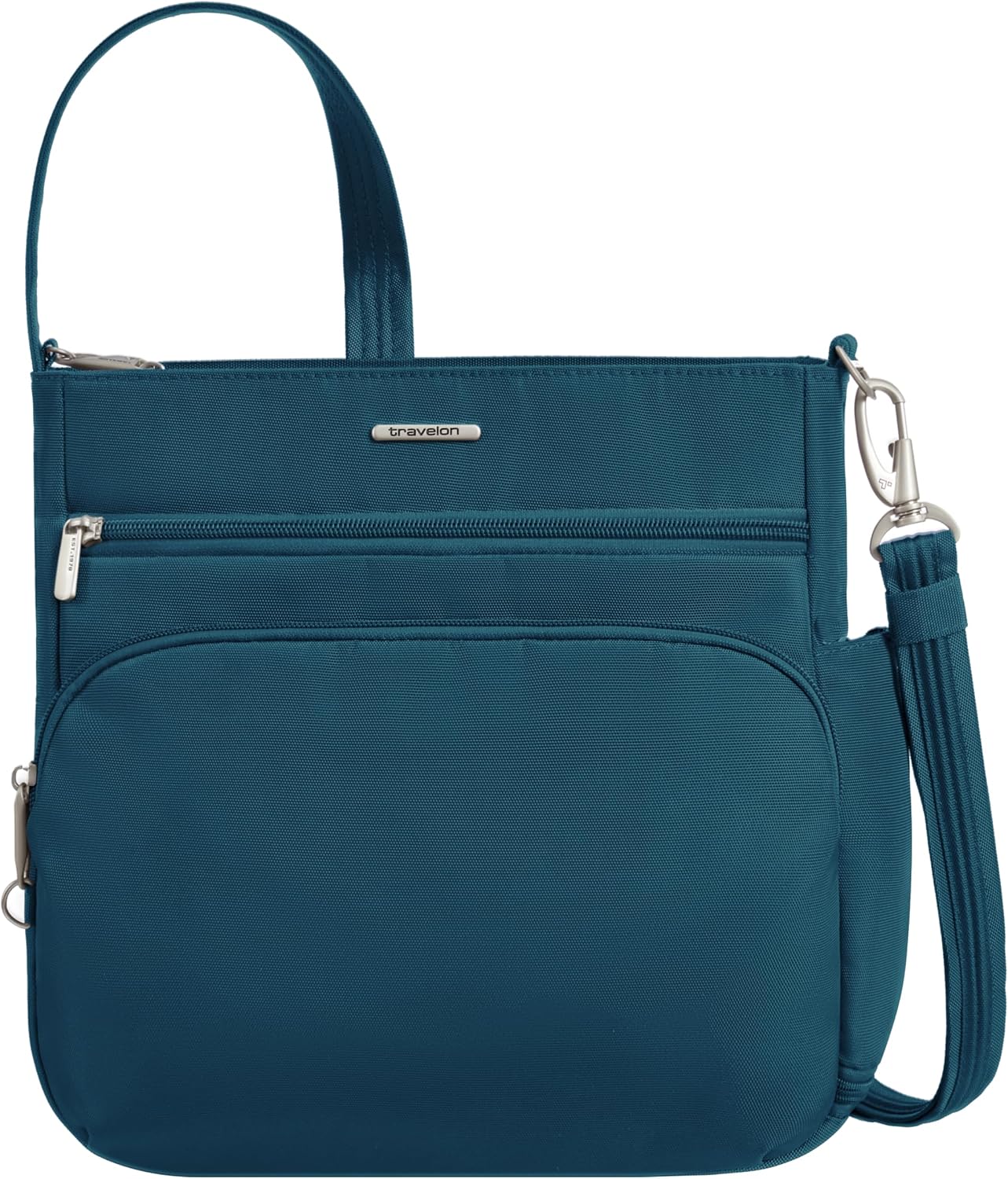 Travelon Bolso bandolera clásico antirrobo Norte\/Sur
