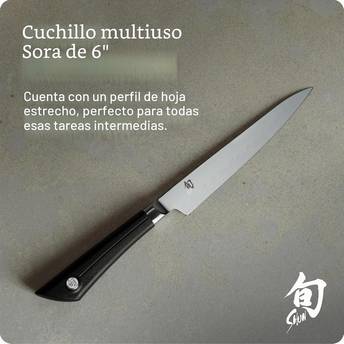 Shun Sora Cuchillo utilitario de 15.24 cm | Cuchillo de cocina japo...