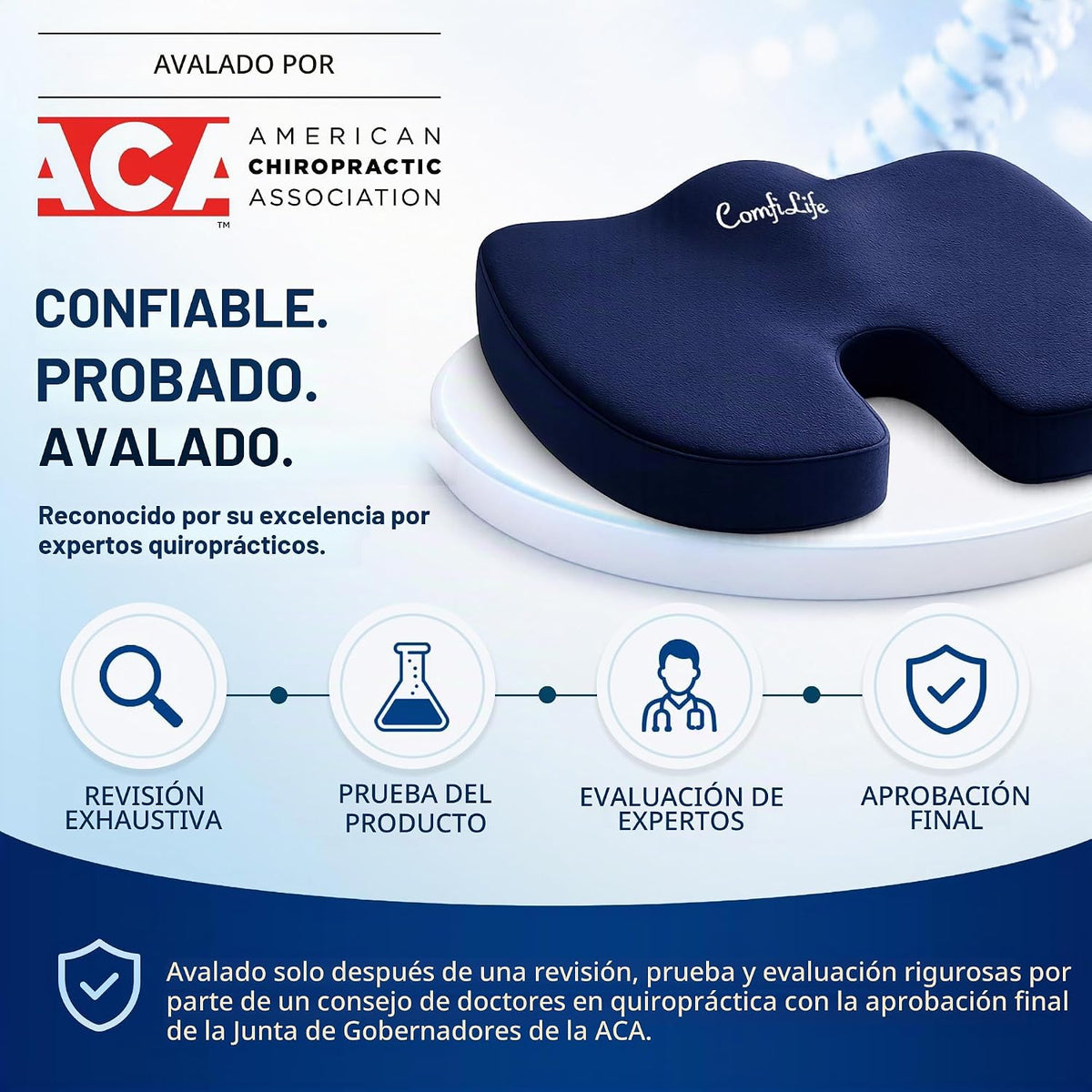 ComfiLife - Cojín prémium de gel y espuma viscoelástica para silla...