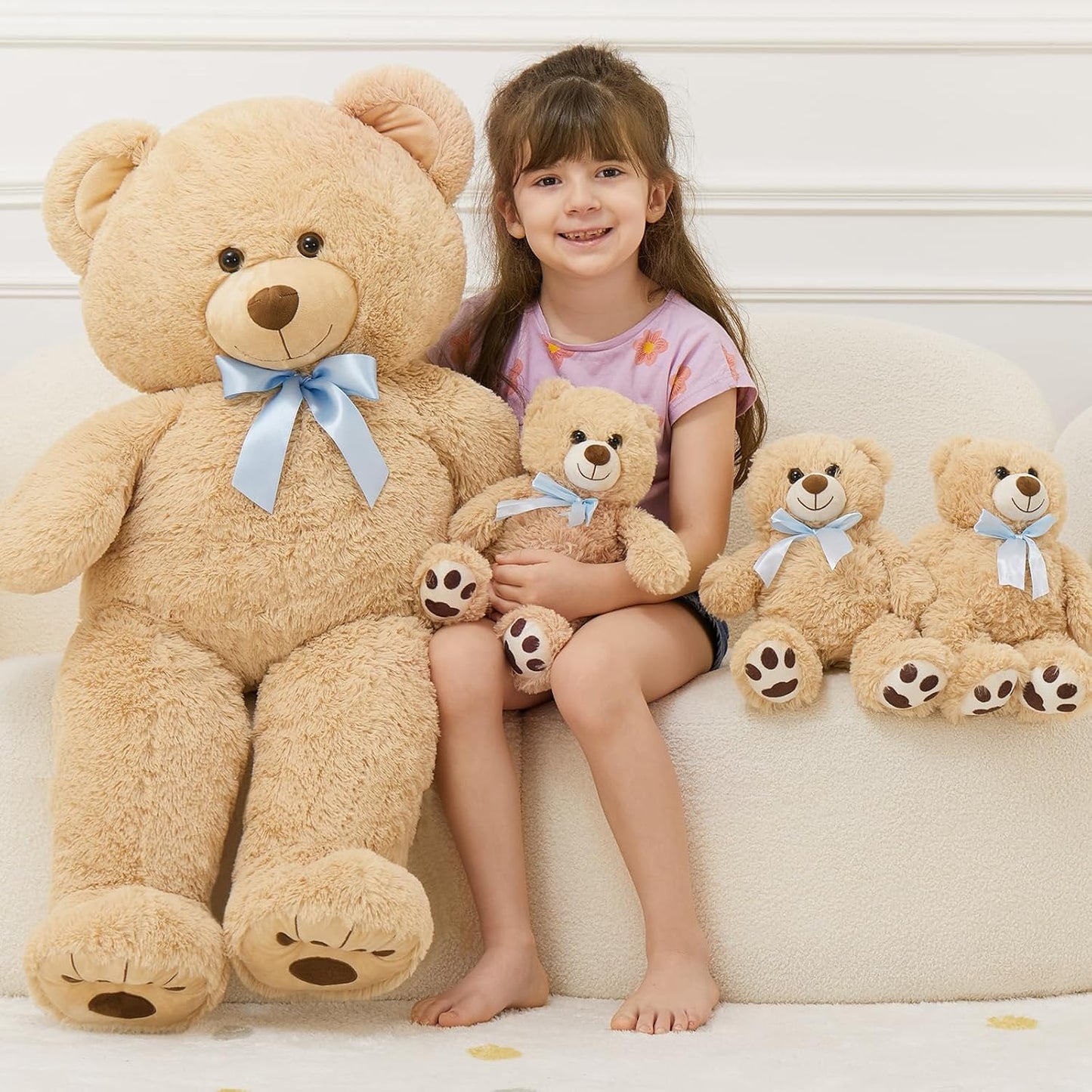 MorisMos Oso de Peluche Gigante Animal de Peluche con Osos Bebé, 35...
