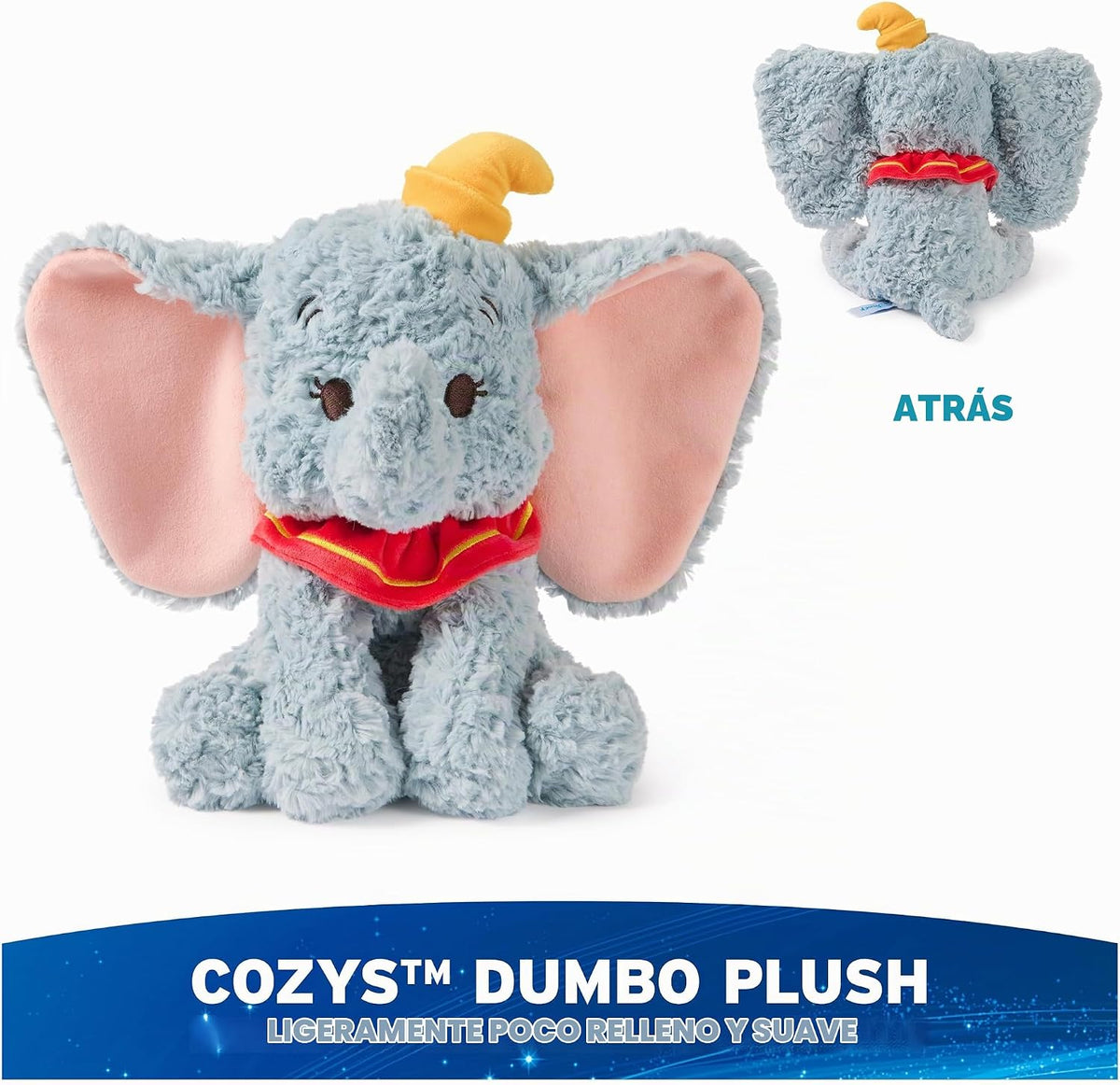 GUND Peluche oficial de Dumbo de Disney, colección Cozys de Disney,...