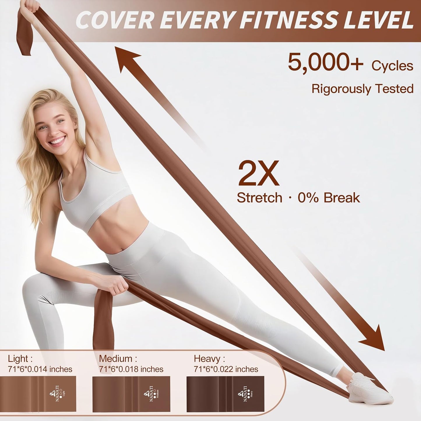 NANATI Kit de pilates, kit de entrenamiento de pilates para mujer,...