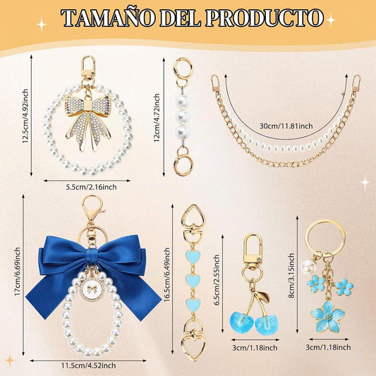 Sylixonae Juego de 7 piezas de accesorios para monedero con extenso...